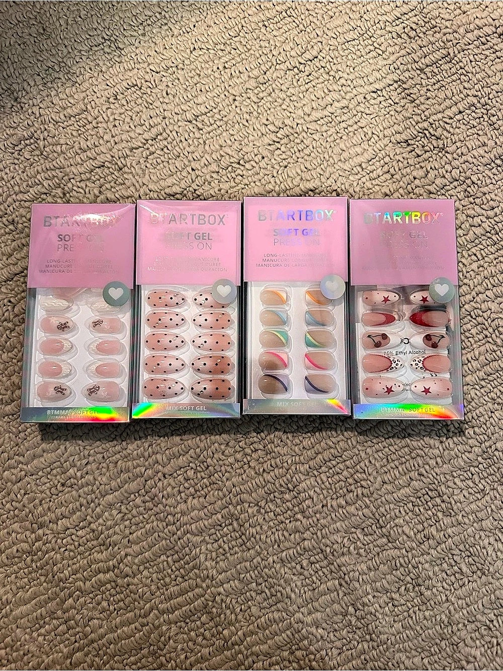 Assorted BTArtbox Press-On Nail Sets